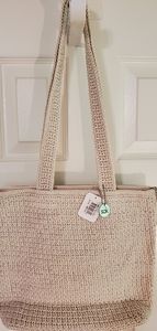 THE SAK Crochet Natural "As If Hobo Bag"